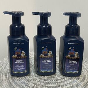 BBW Coconut Angel Cake Foaming Hand Soap set of 3 NWT